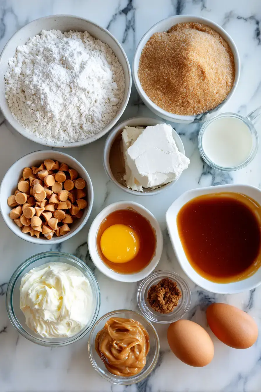 Caramel Butterscotch Cake ingredients