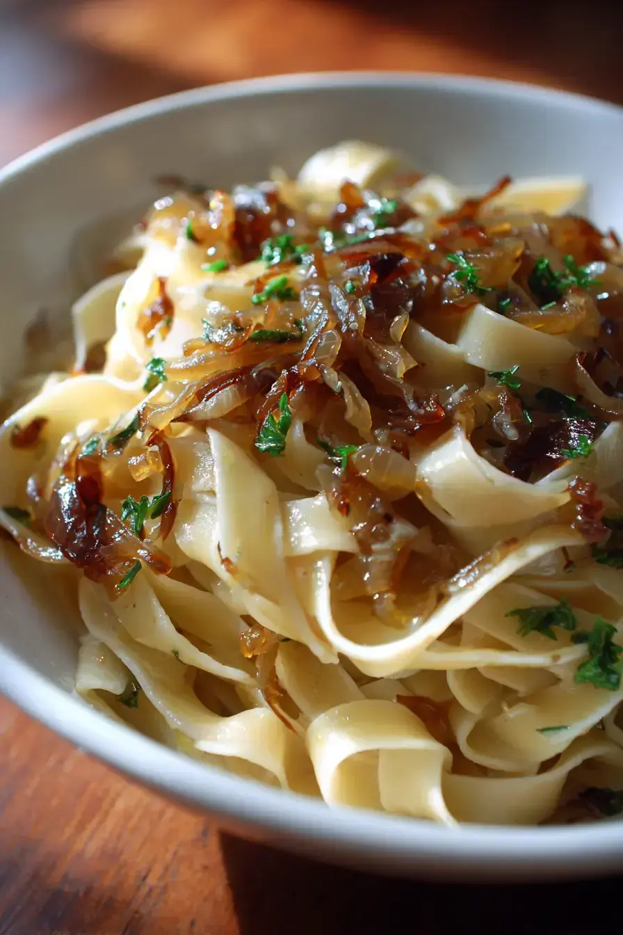 Creamy Caramelized Onion Pasta Recipe