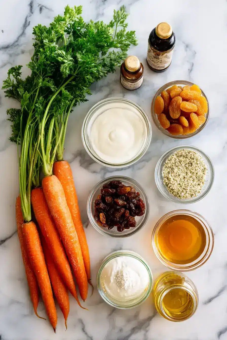 Carrot Salad ingredients