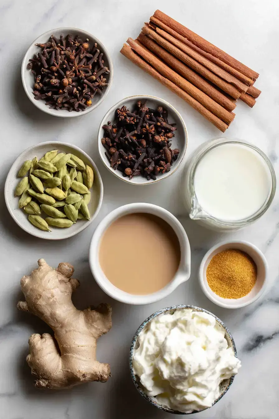 Chai Christmas Punch ingredients and spices