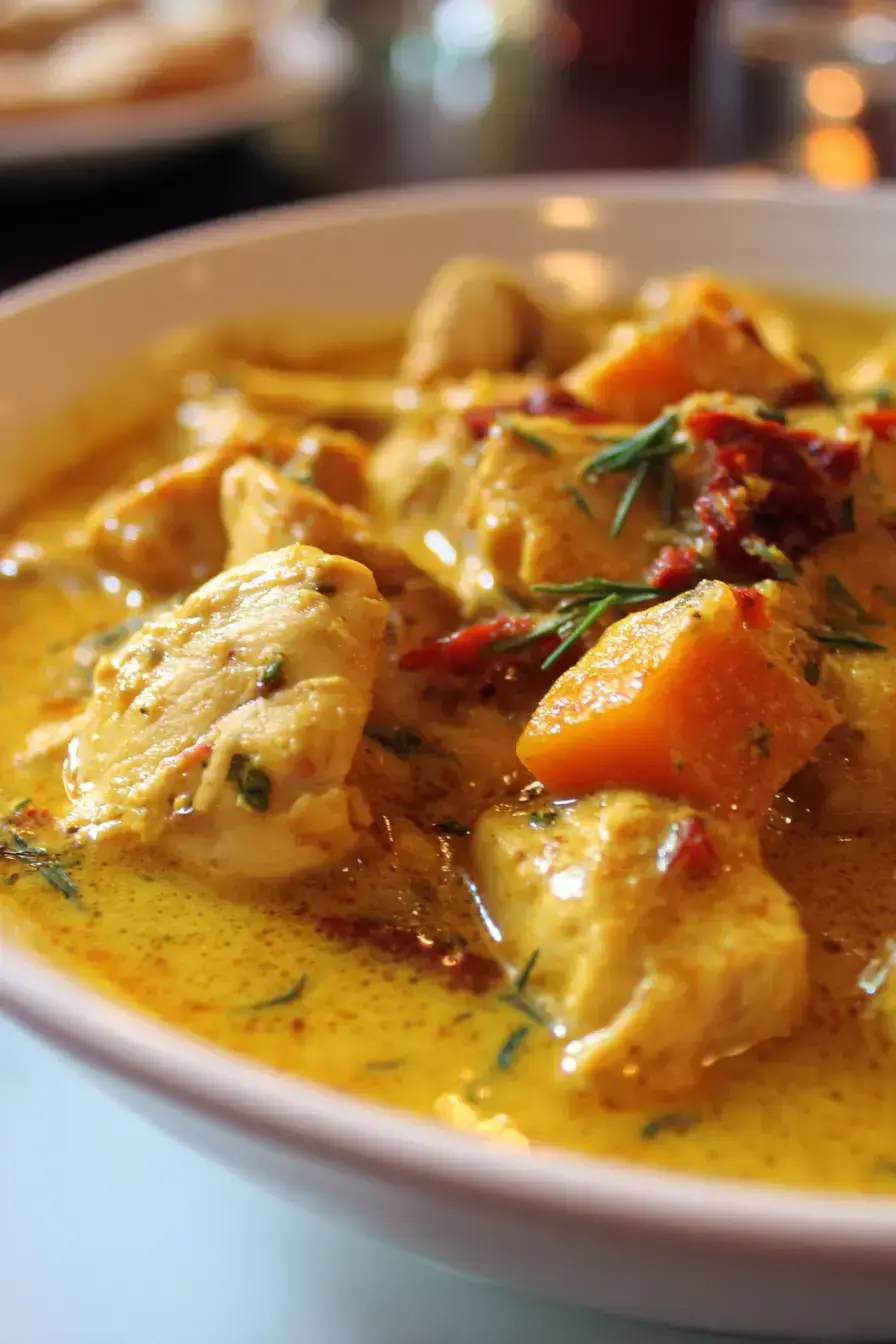 Creamy Butternut Squash Chicken Curry