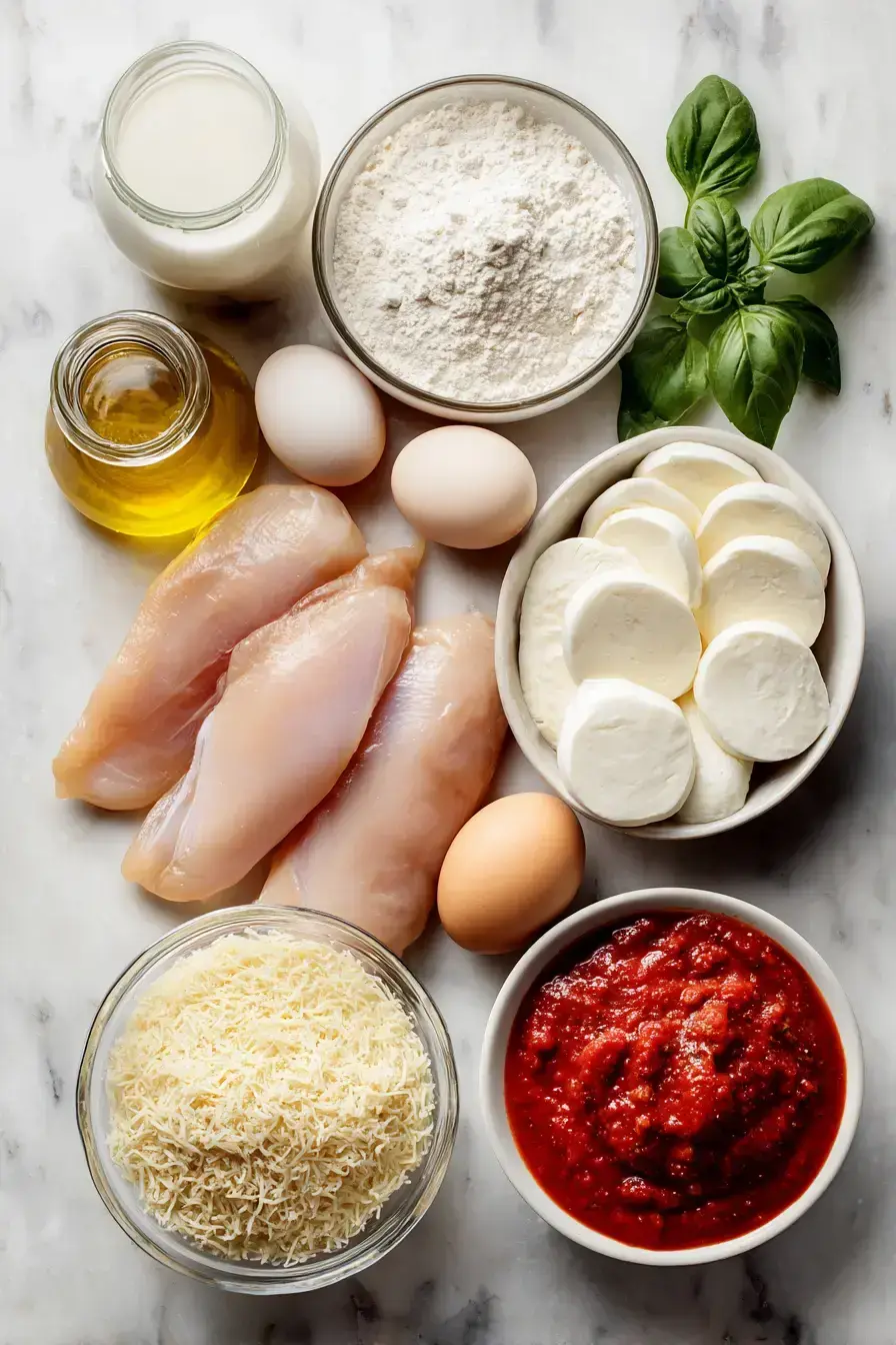 Chicken Parmesan preparation step