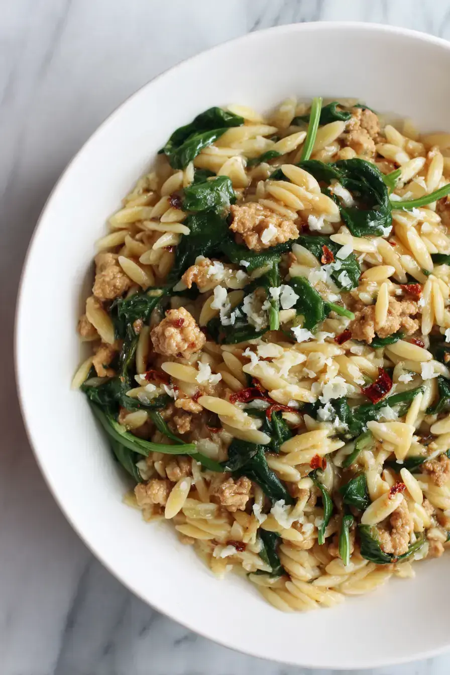 Chicken Sausage Orzo