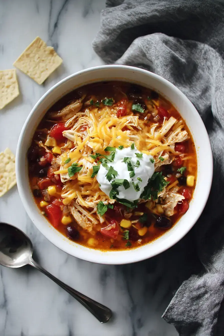 Ingredients for Chicken Taco Soup