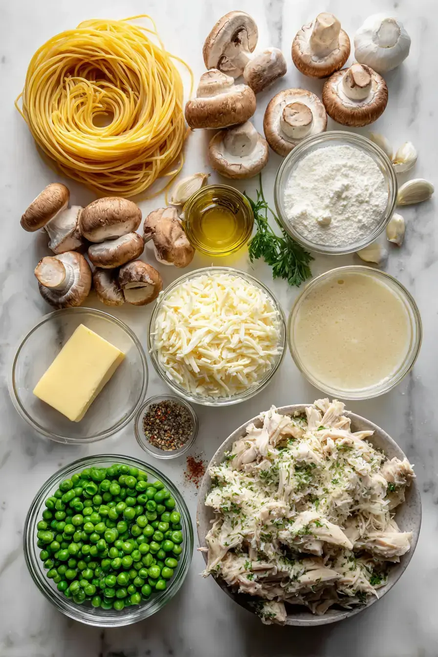 Chicken Tetrazzini ingredients