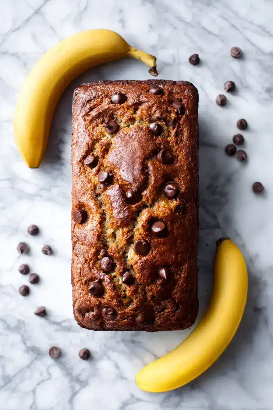 Chocolate Banana Bread serving step