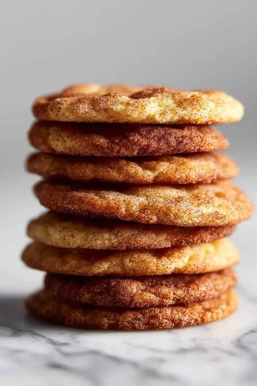 A festive plate of Christmas Snickerdoodles served with a glass of milk