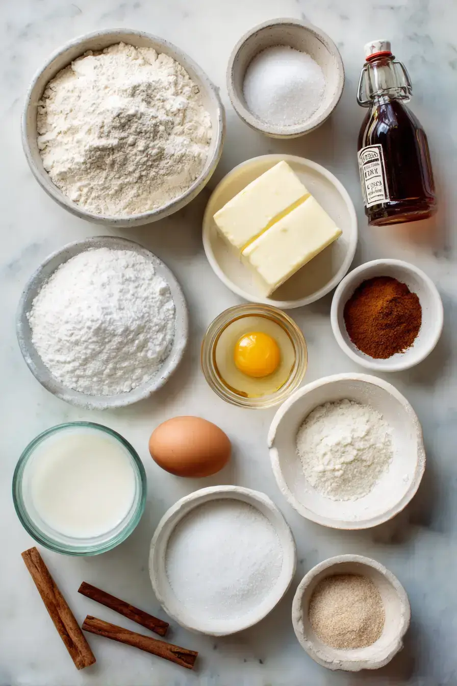 Cinnamon Swirl Muffins ingredients