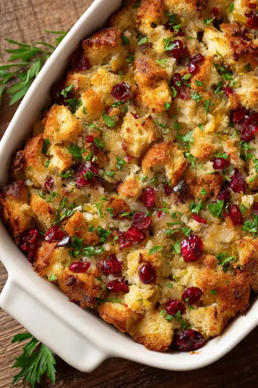 Classic Cranberry Turkey Stuffing Recipe