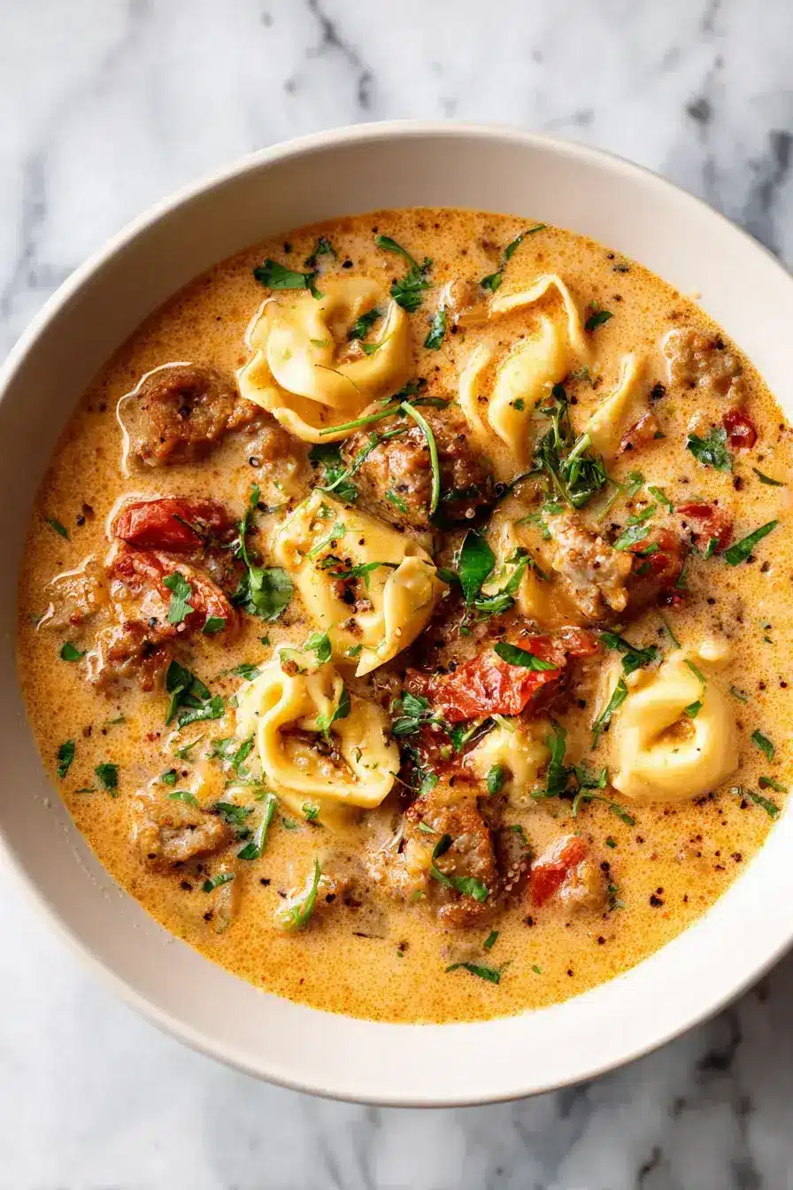 Creamy Tortellini Soup