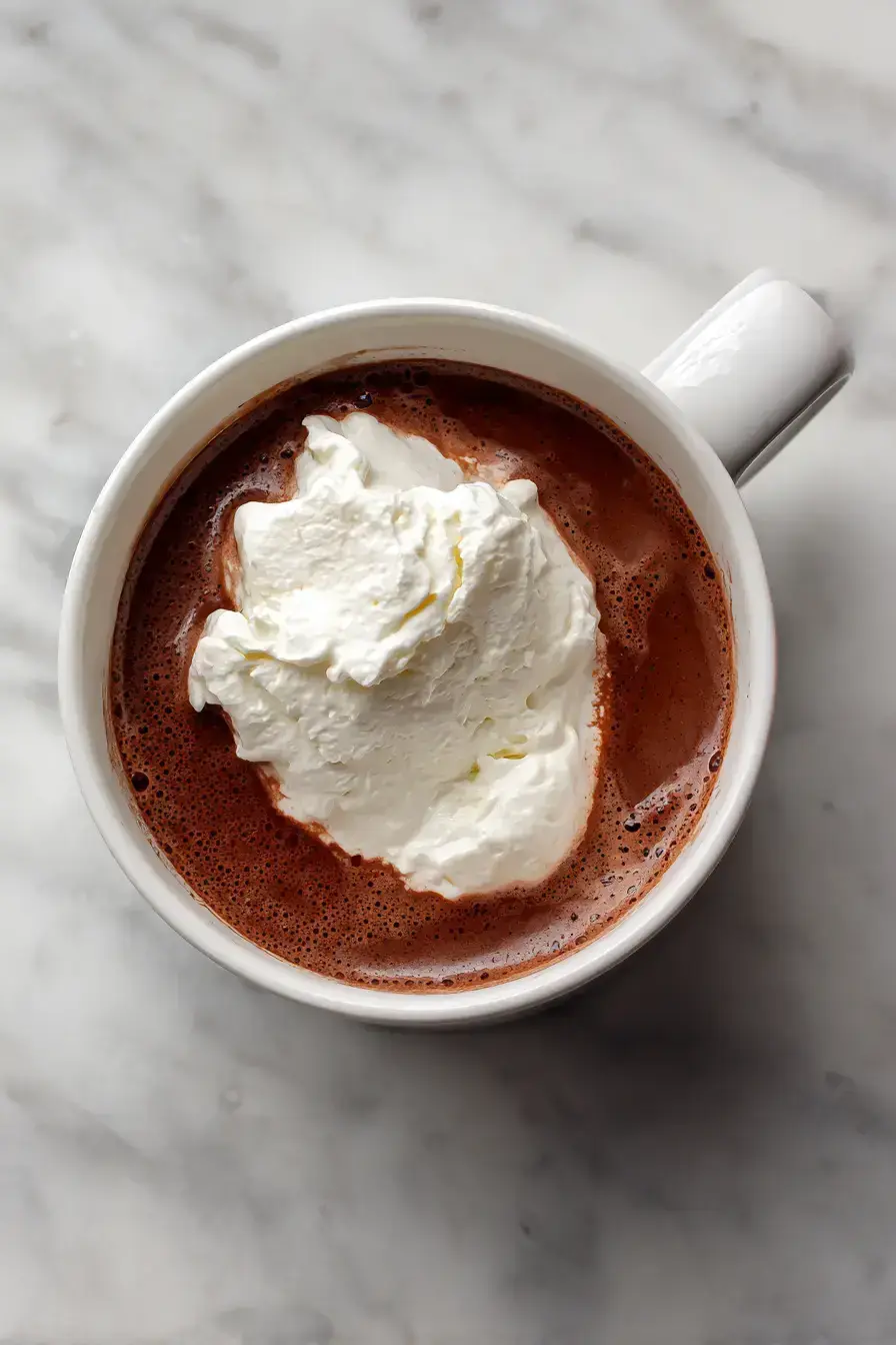 serving French Hot Chocolate for dessert