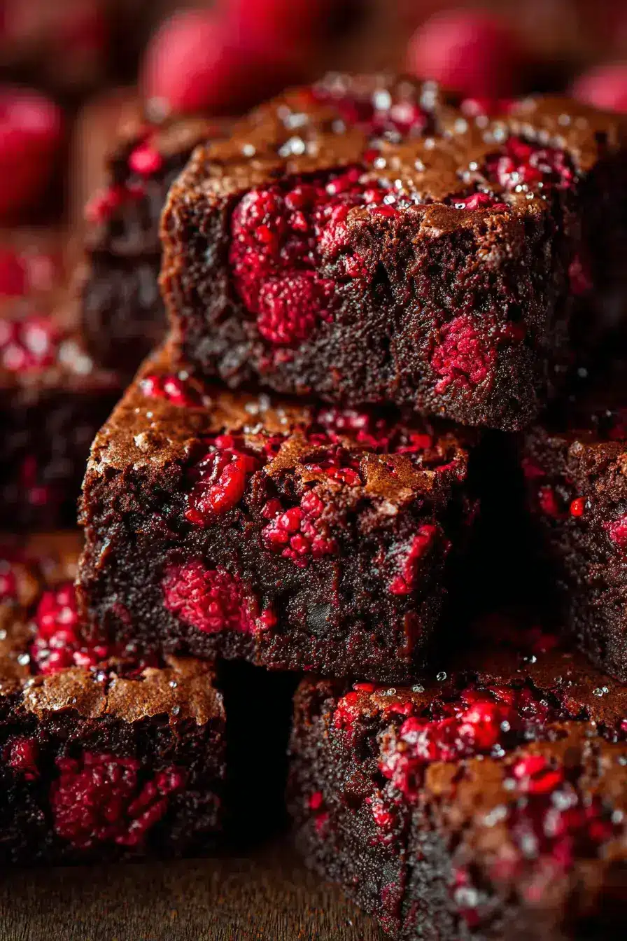How to serve Fudgy Raspberry Brownies