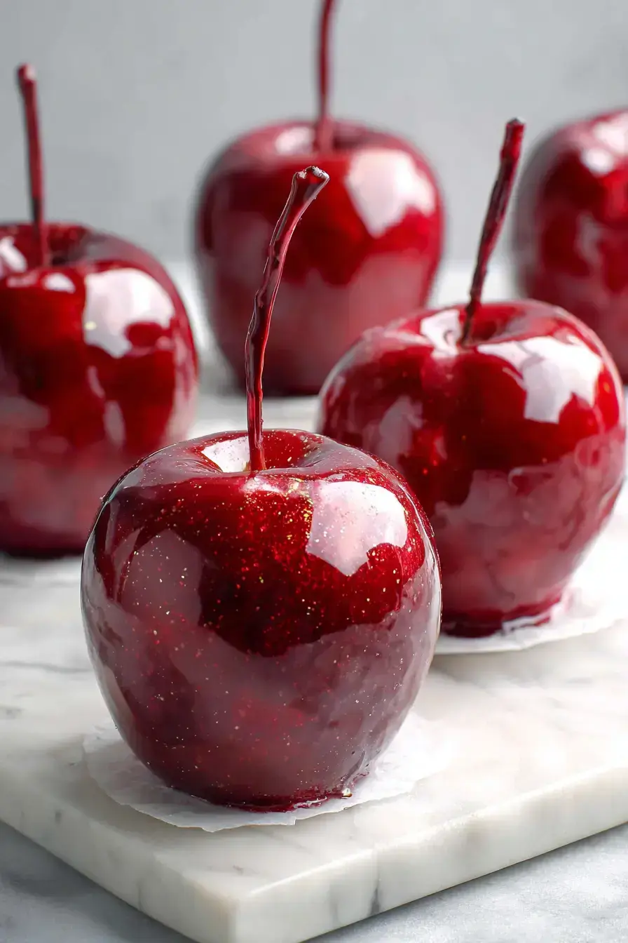 serving Galaxy Candy Apples