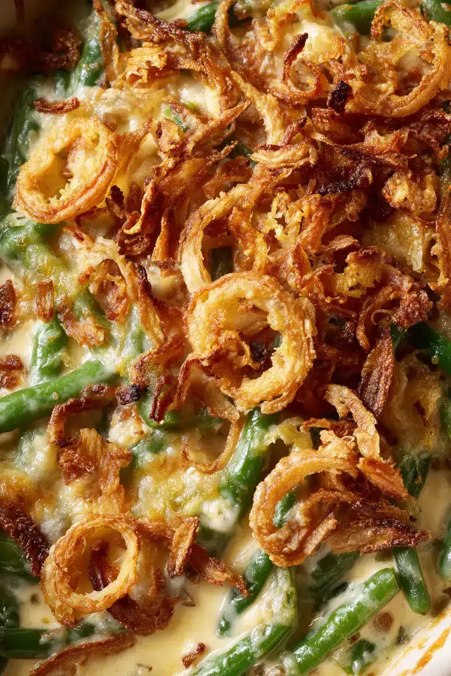 Green Bean Casserole serving step