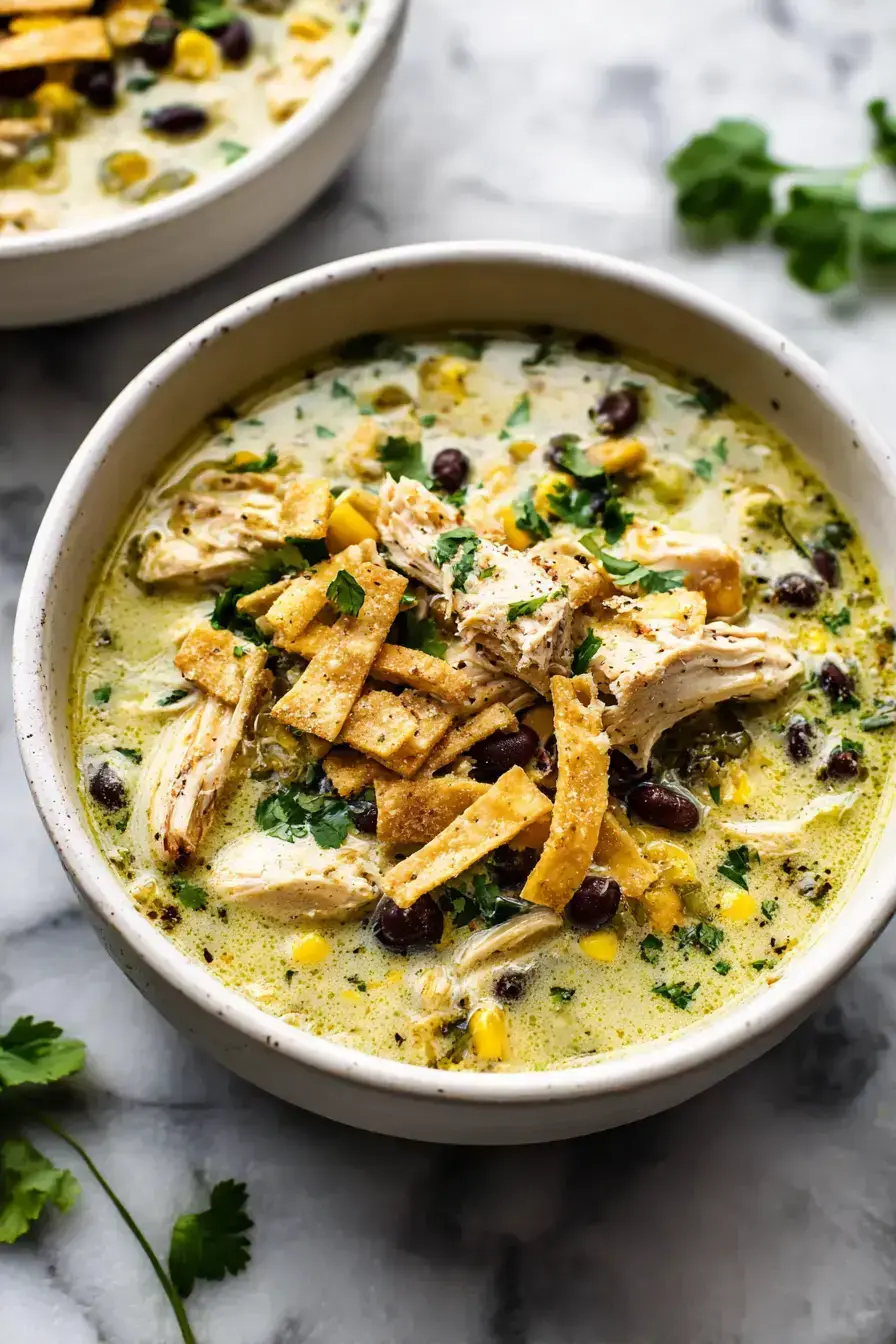 Green Chicken Enchilada Soup