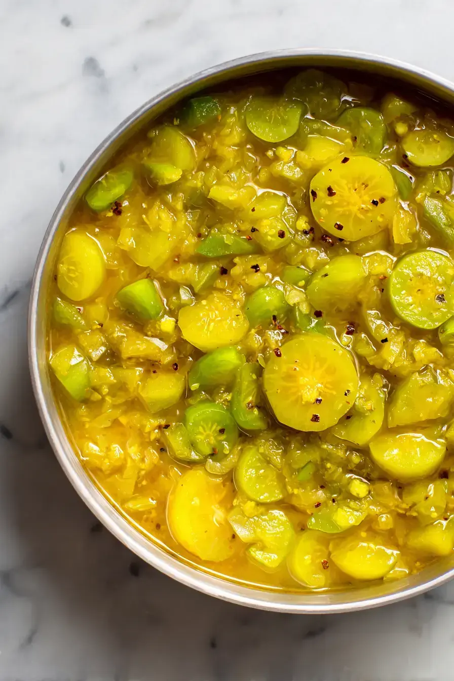 Green Tomato Piccalilli Recipe and Canning Instructions
