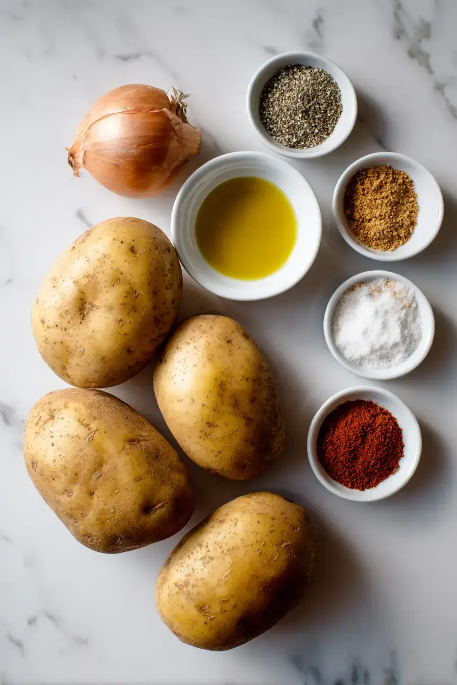 Homemade Oven Chips ingredients