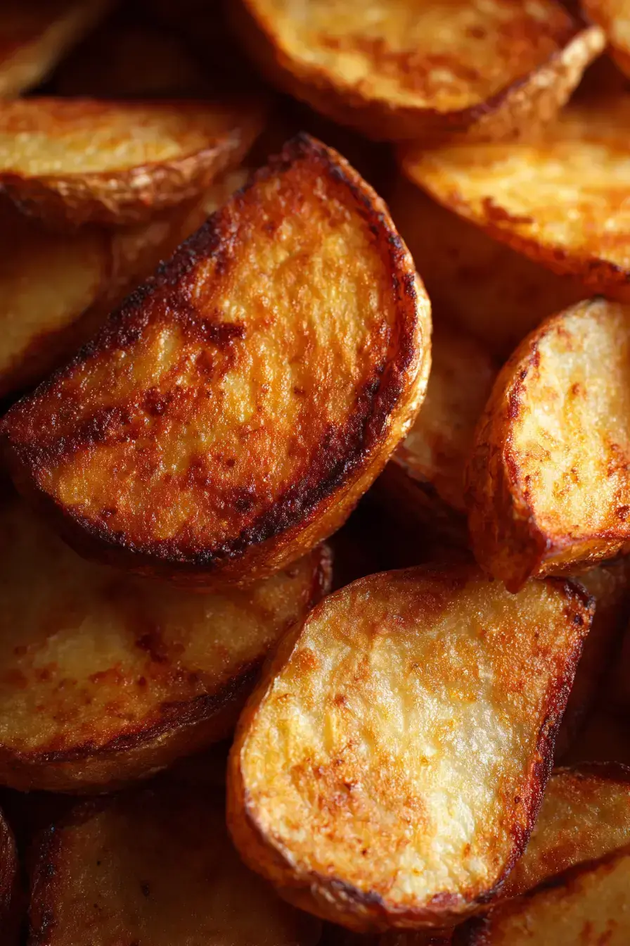 Homemade Oven Chips serving suggestion