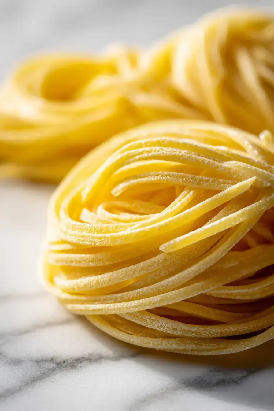A beautifully plated serving of Homemade Pasta with fresh herbs and Parmesan cheese