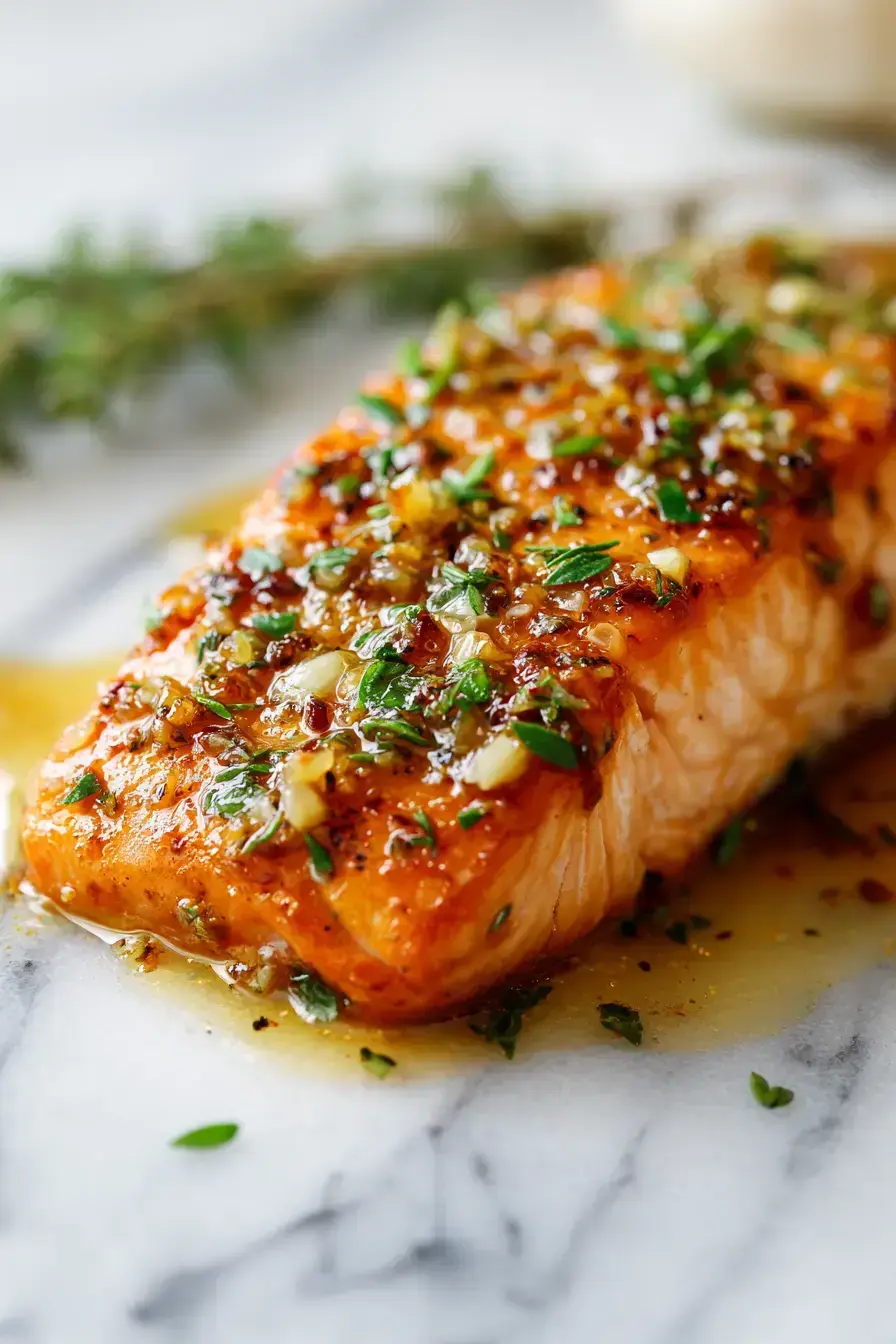Honey Garlic Glazed Salmon Recipe