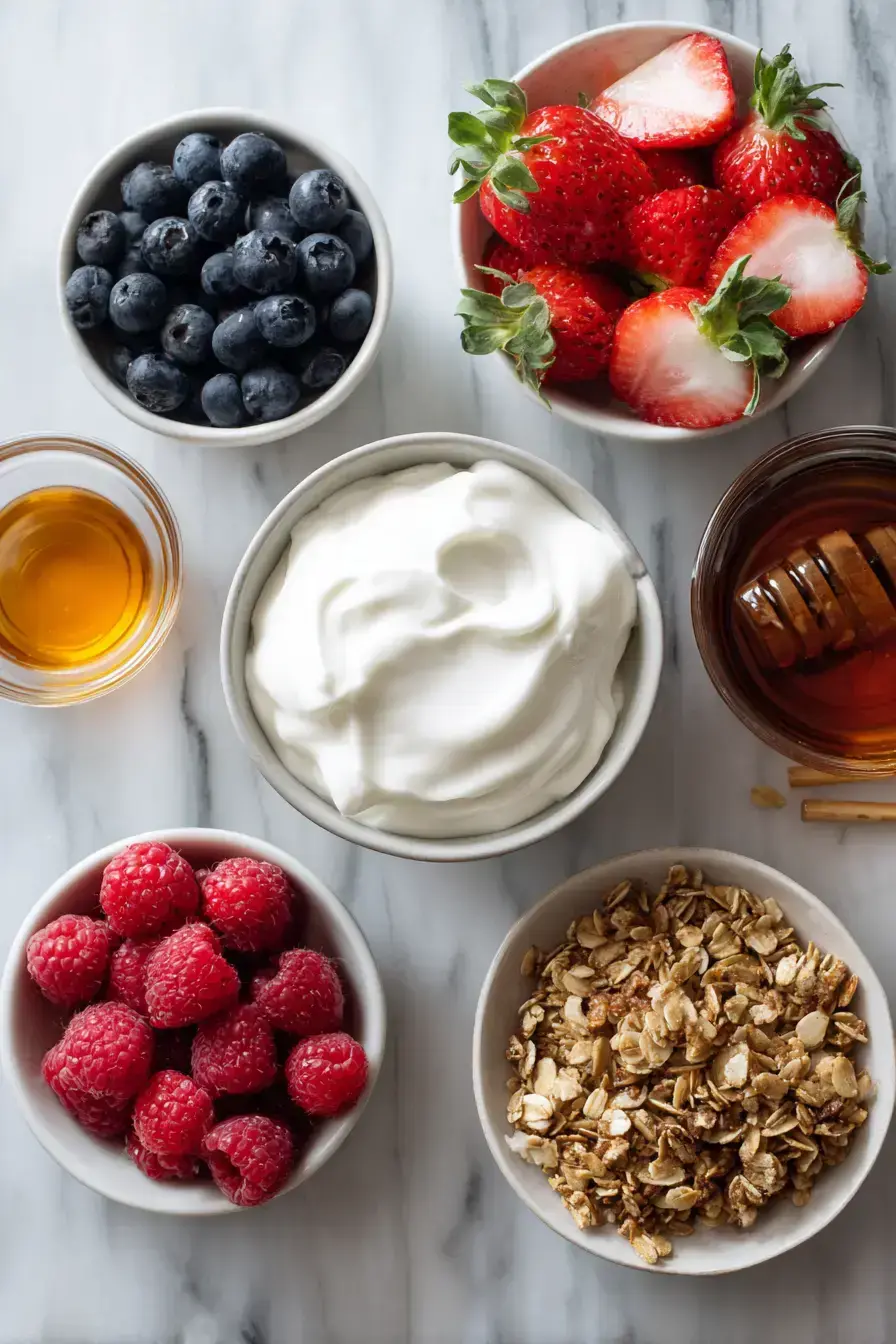 Mixed Berry Yogurt ingredients