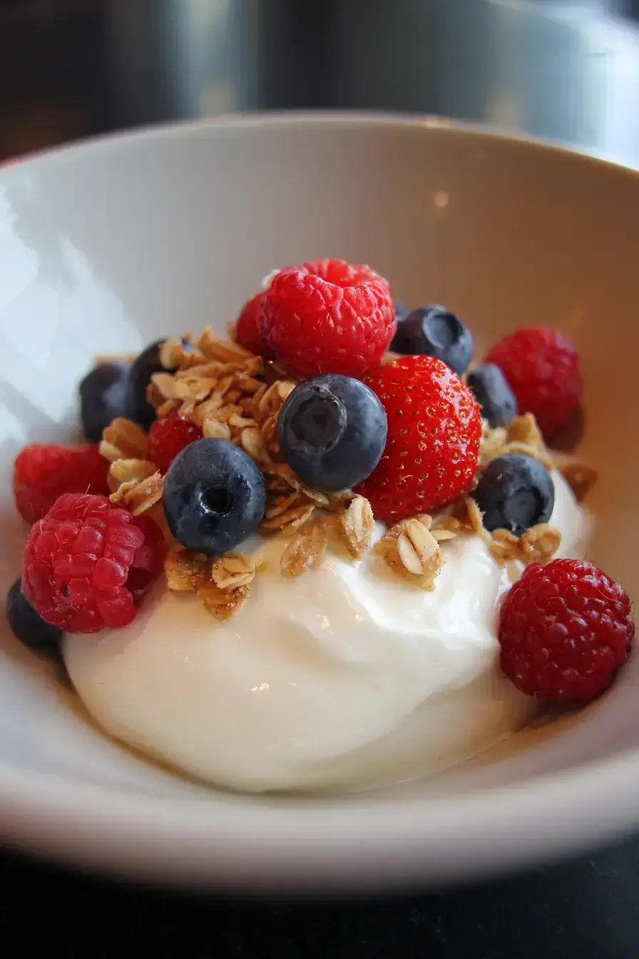 Mixed Berry Yogurt serving suggestion