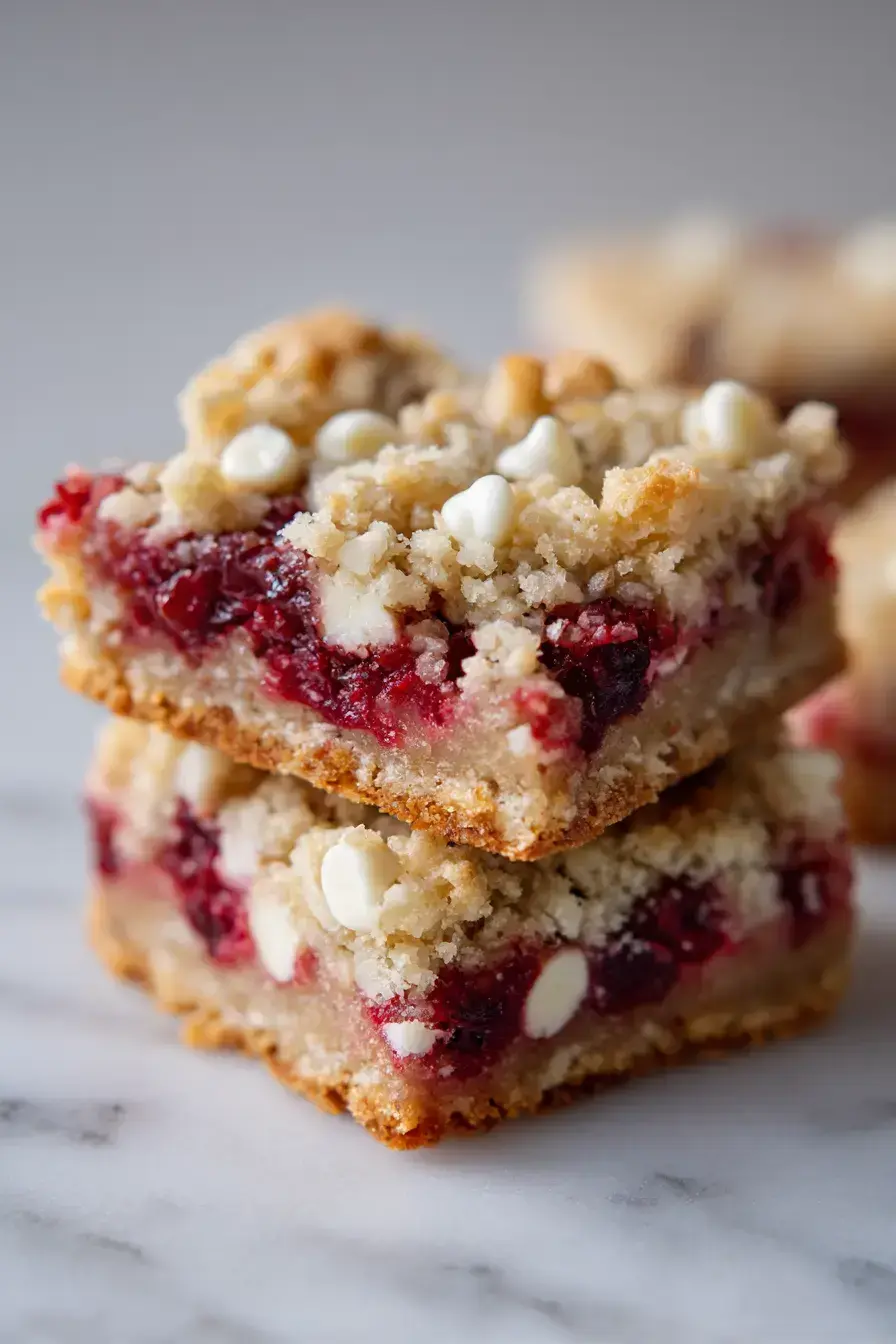 Moist Christmas Cranberry Bars Recipe