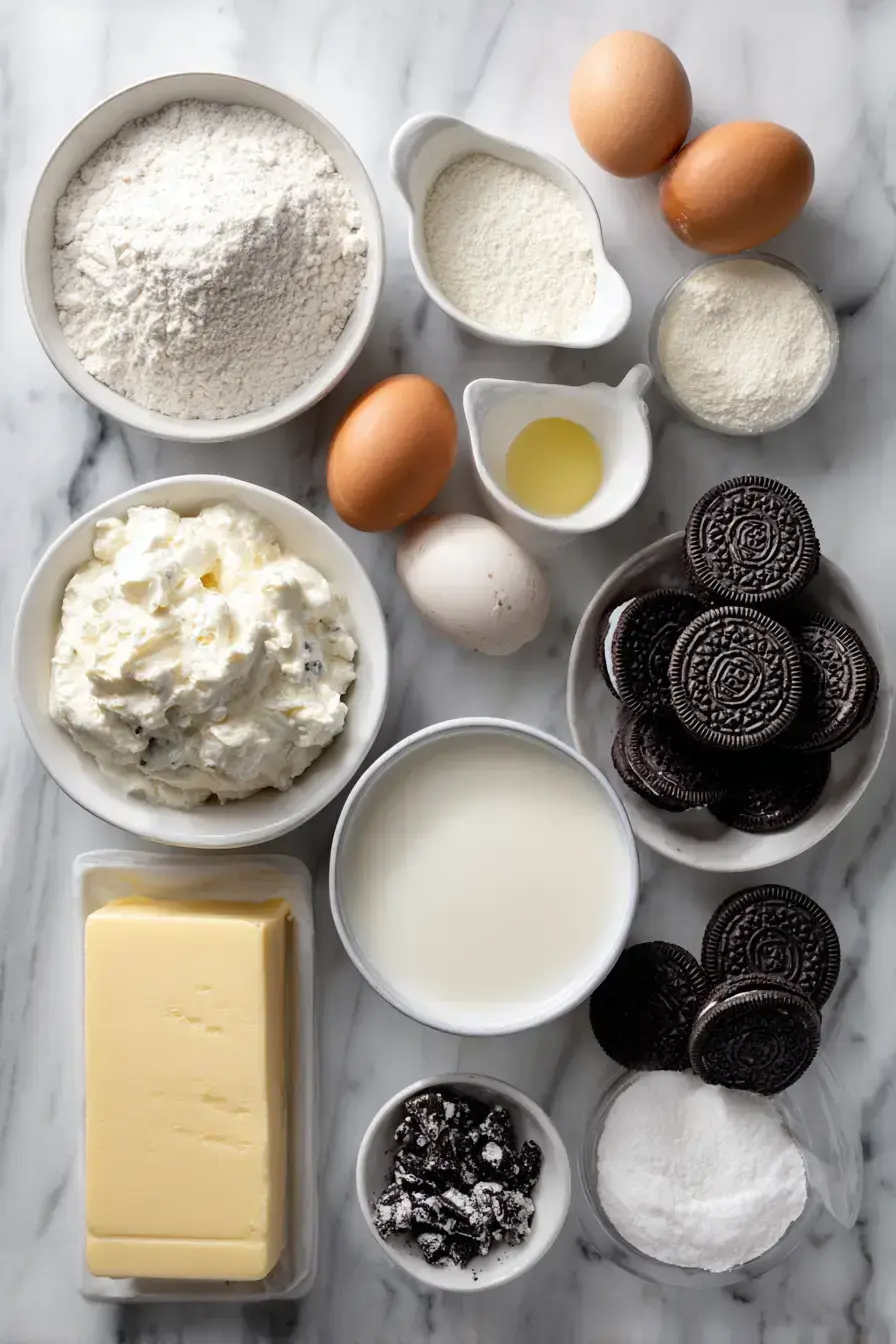 Oreo Cream Crepe Rolls ingredients