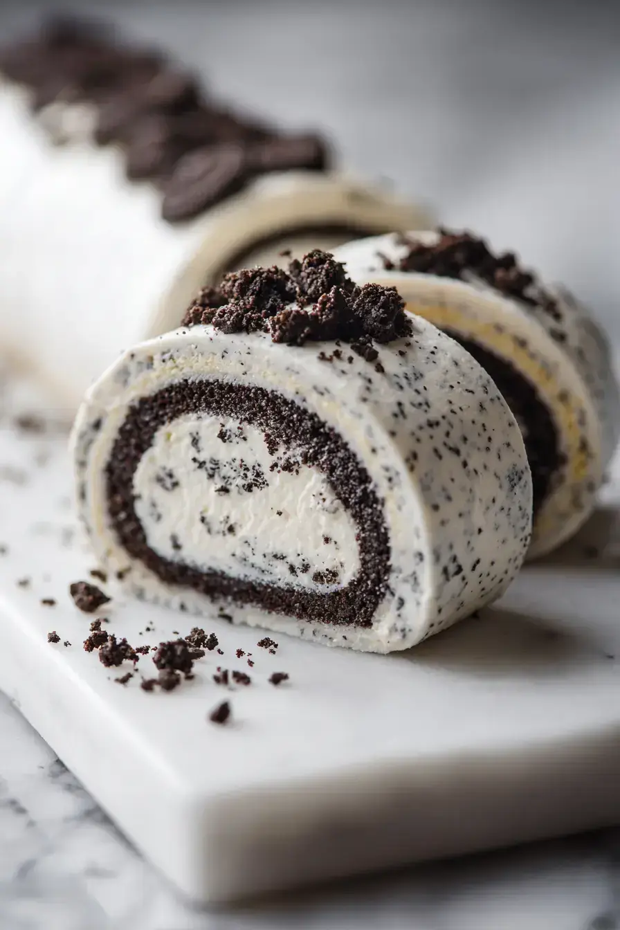 How to serve Oreo Cream Crepe Rolls