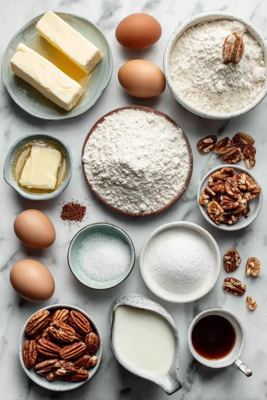Pecan Bundt Cake ingredients