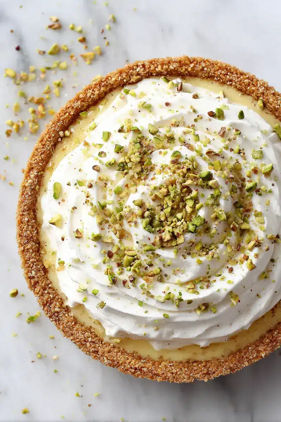 finished Pistachio Pineapple Delight dish