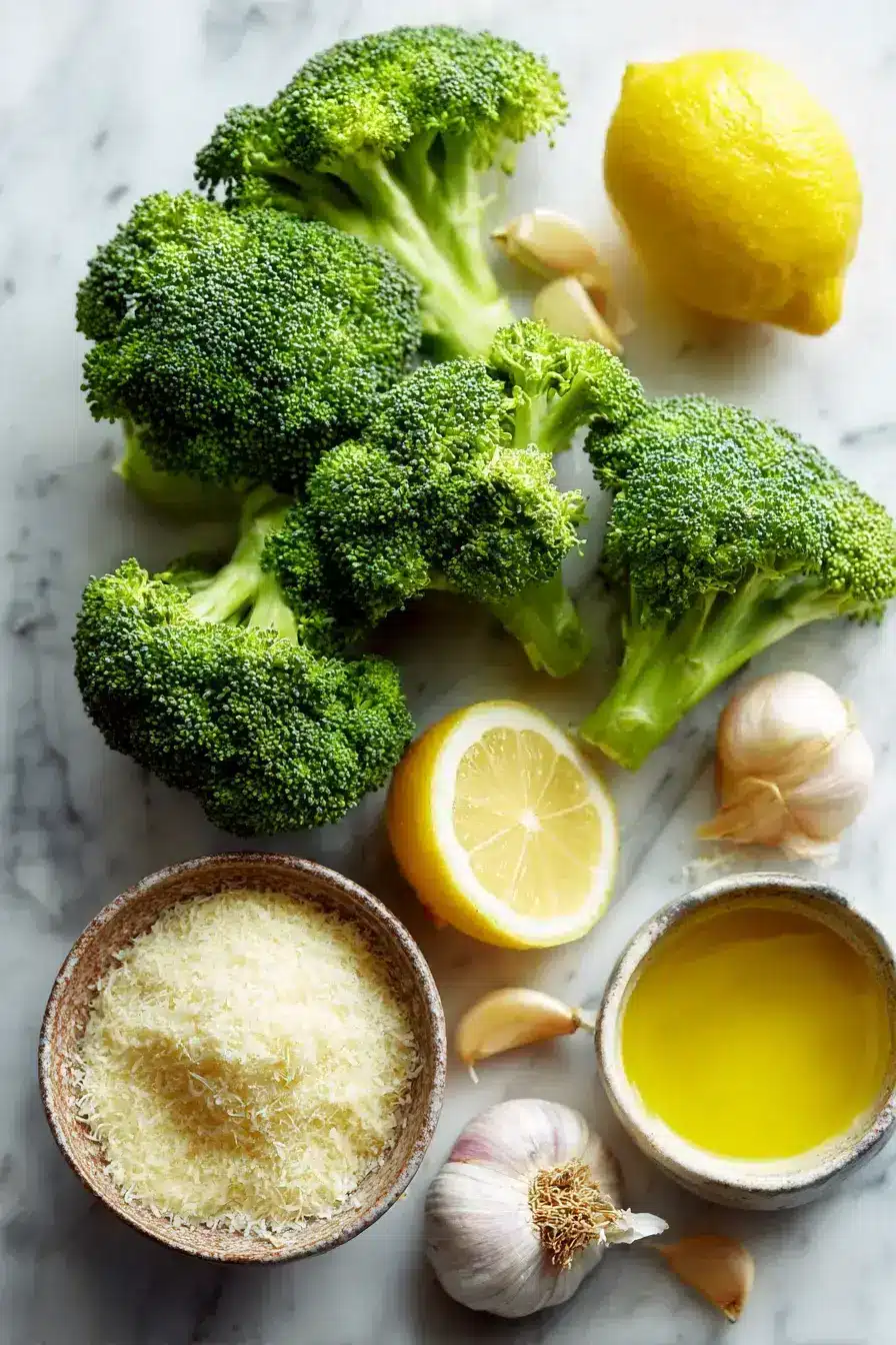Ingredients for Lemon-Garlic Roasted Broccoli