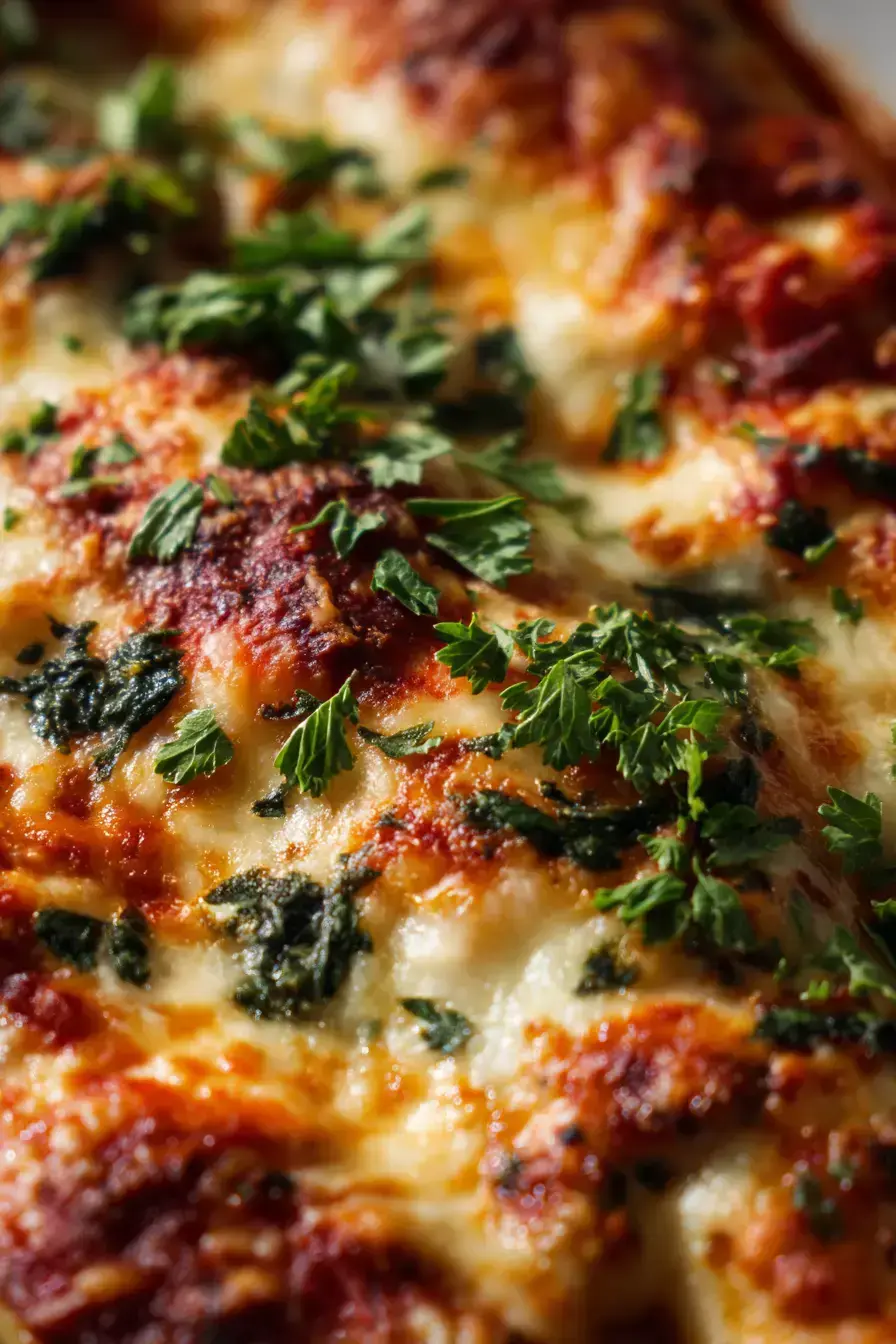 Spinach Manicotti served on a plate with a side salad
