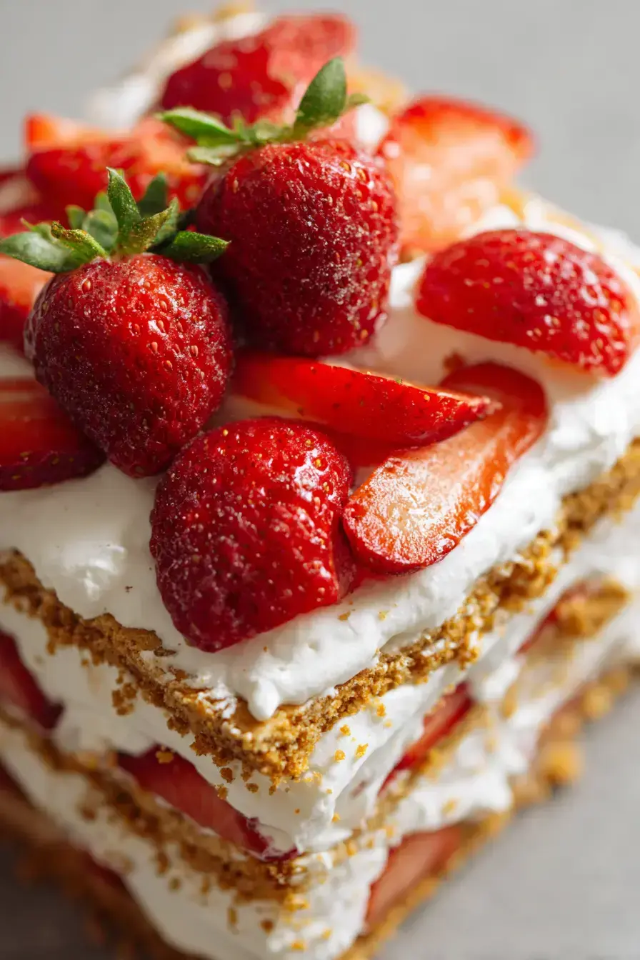 Strawberry Icebox Cake