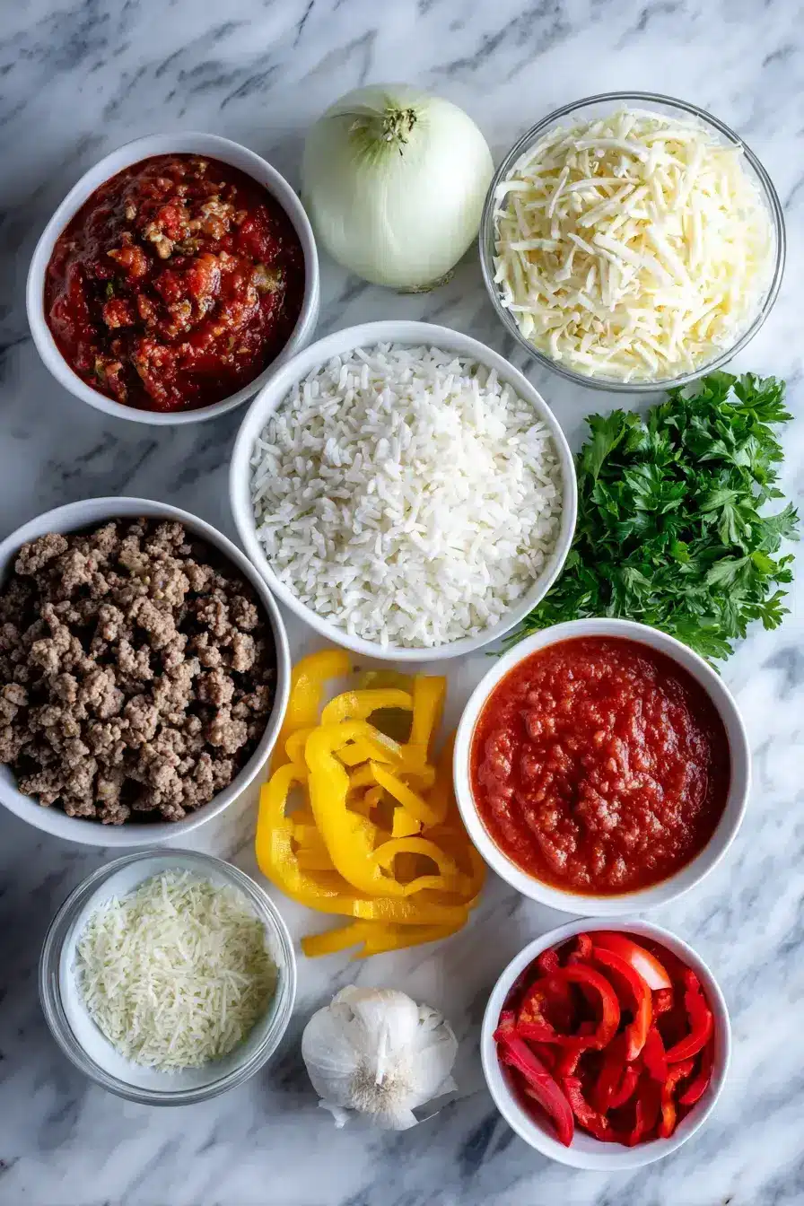 Stuffed Bell Peppers ingredients