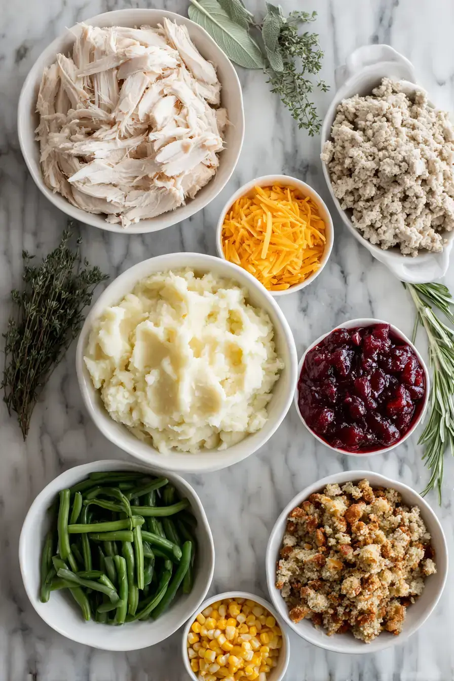 Thanksgiving Casserole ingredients