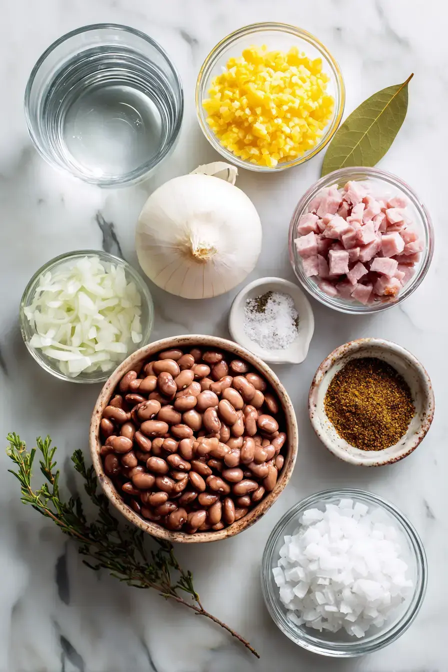 Traditional Tejano Pinto Beans ingredients