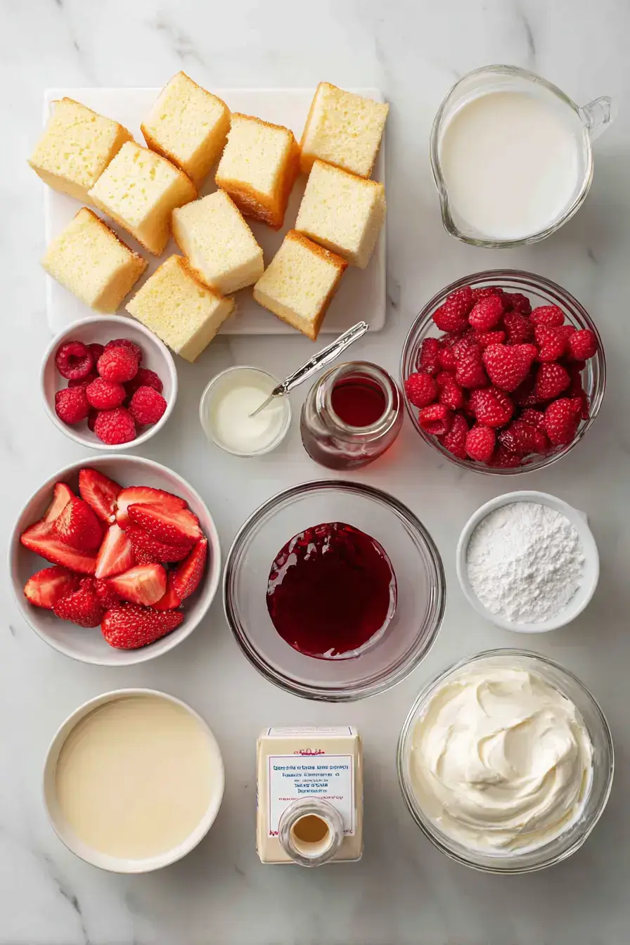 Trifle Recipe ingredients