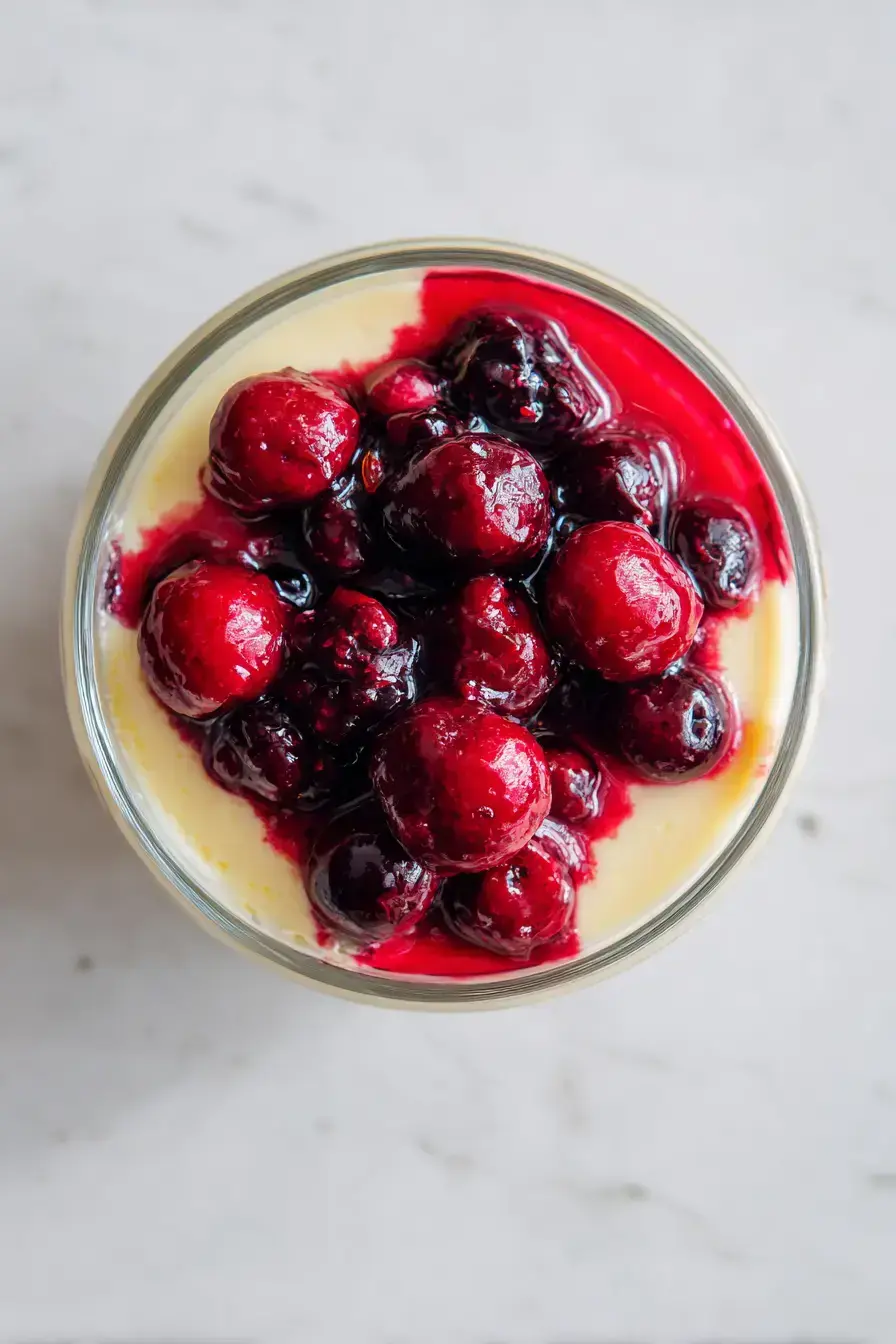 Vanilla Custard Berry Compote