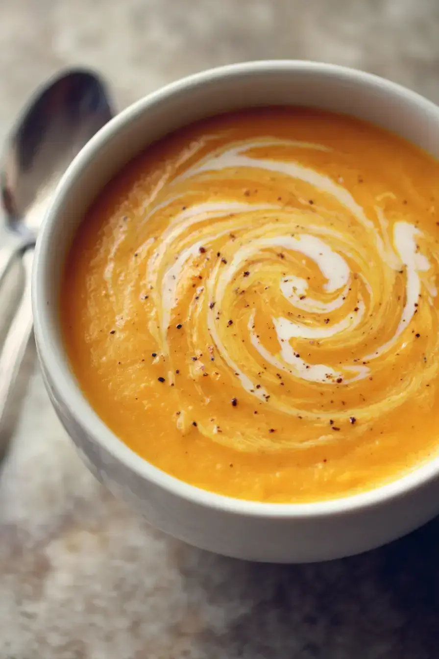 Creamy Butternut Squash and Sweet Potato Soup Recipe