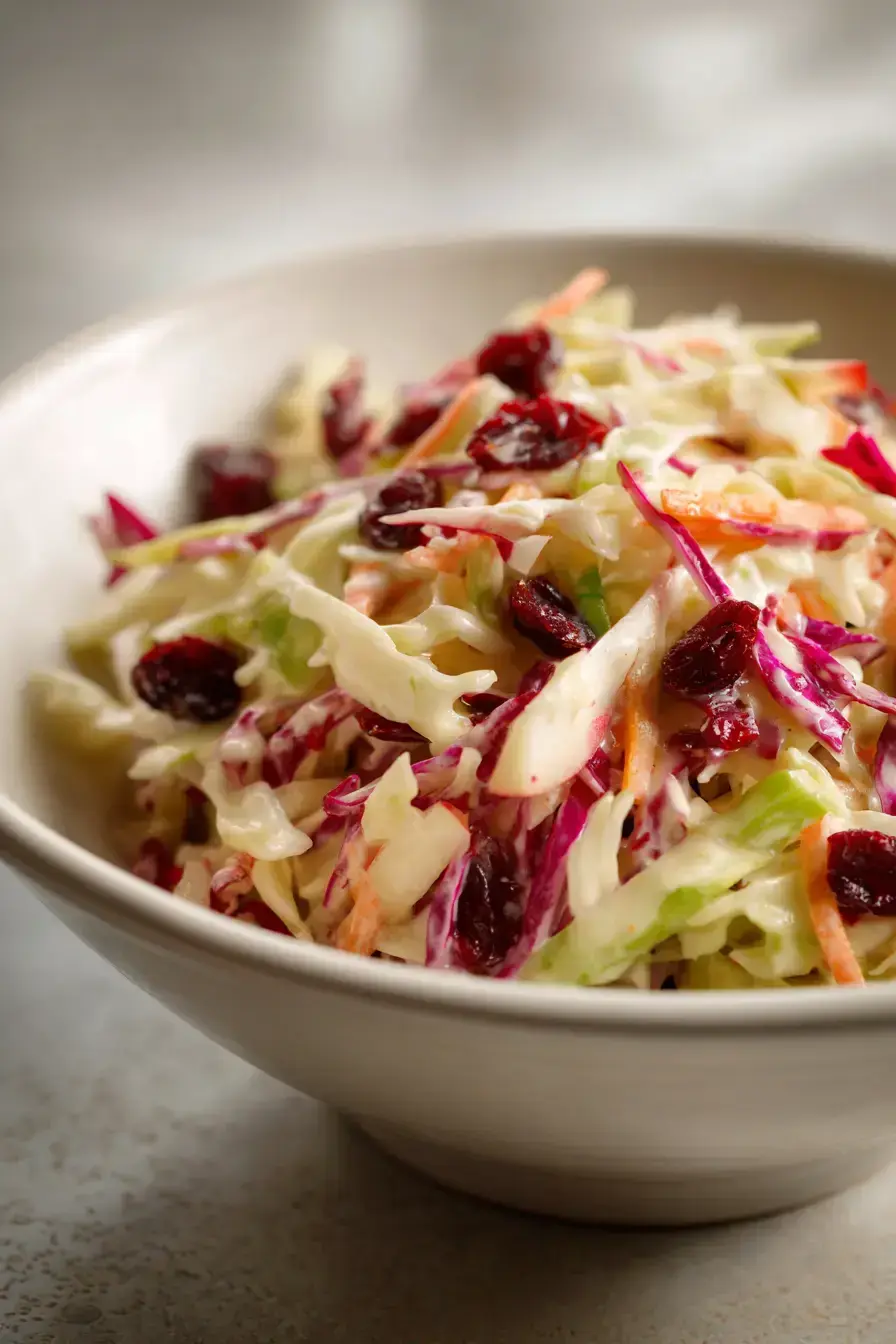 Apple Cranberry Coleslaw