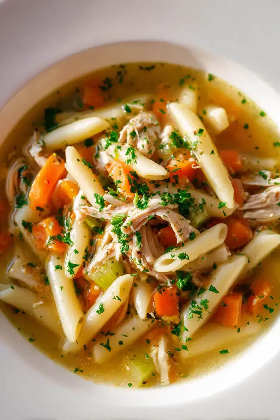Serving Italian Penicillin Soup in rustic bowls with lemon wedges