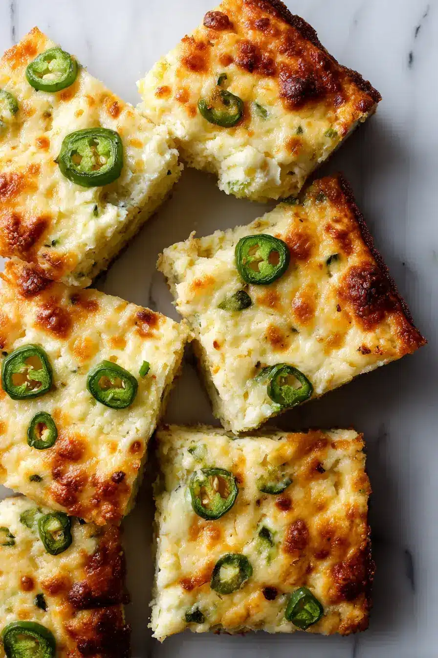 Whisking eggs in a bowl for the Jalapeno Cheese Squares batter
