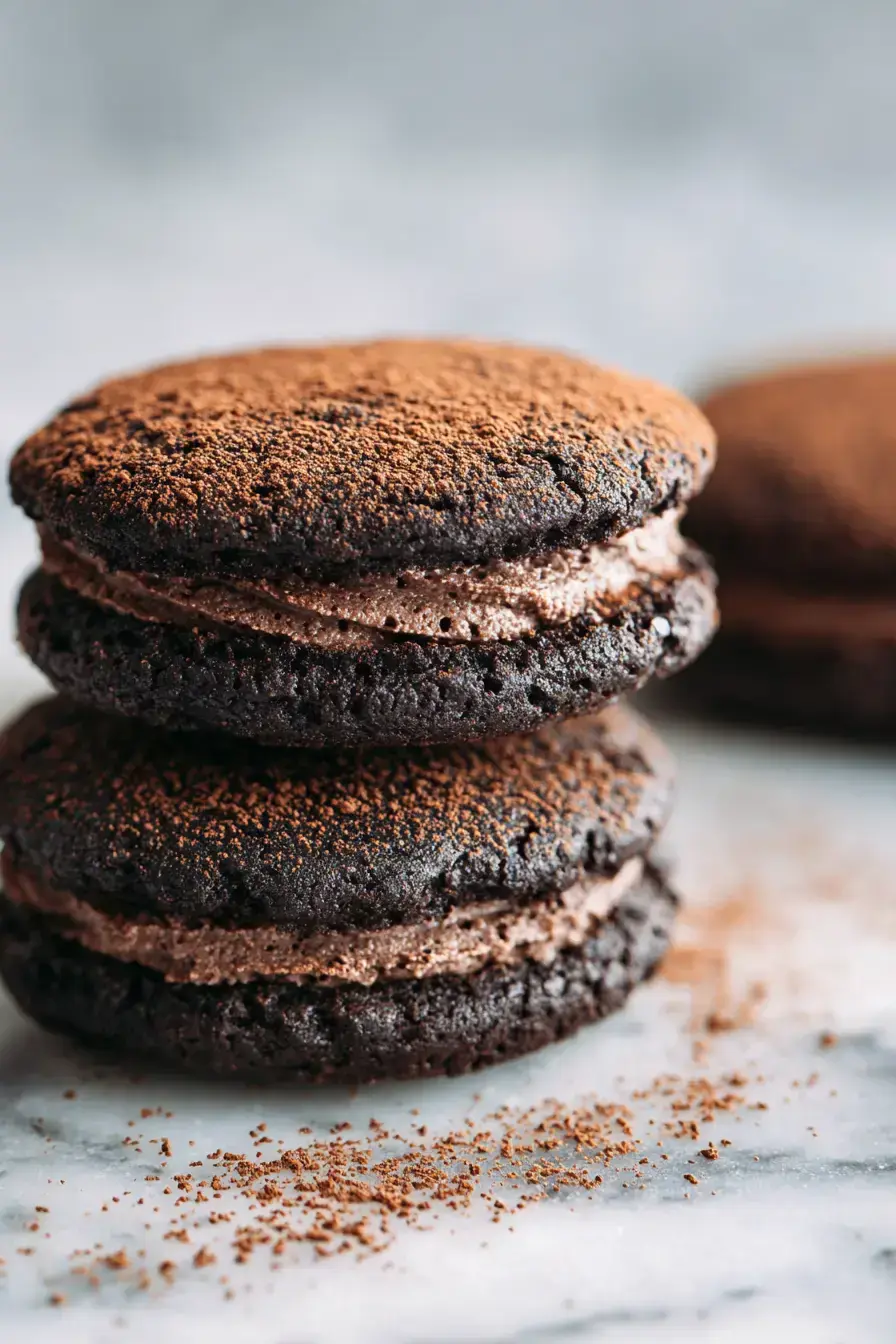 Mocha-Filled Chocolate Cookies