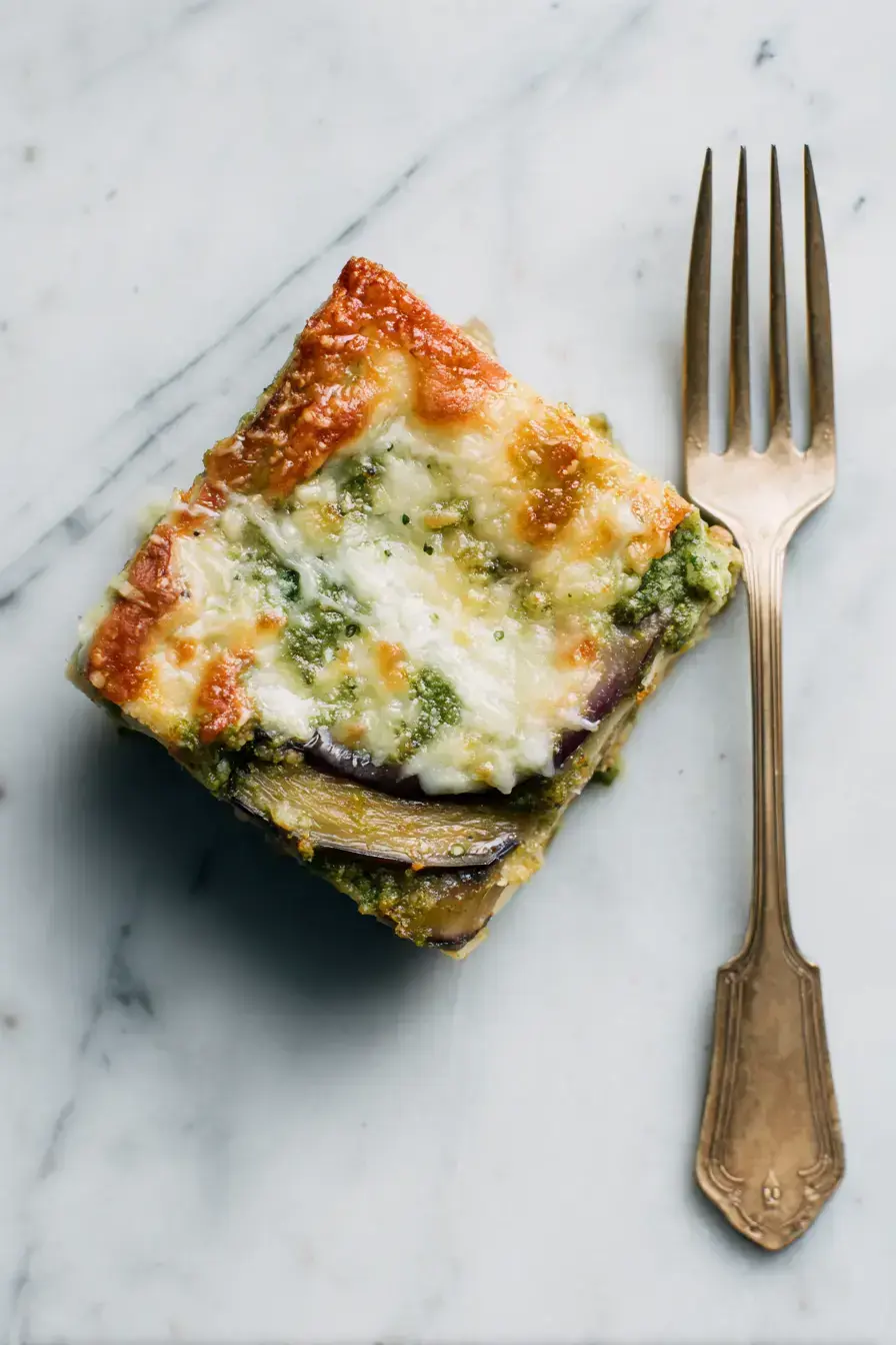Eggplant Lasagna with Pesto Ricotta
