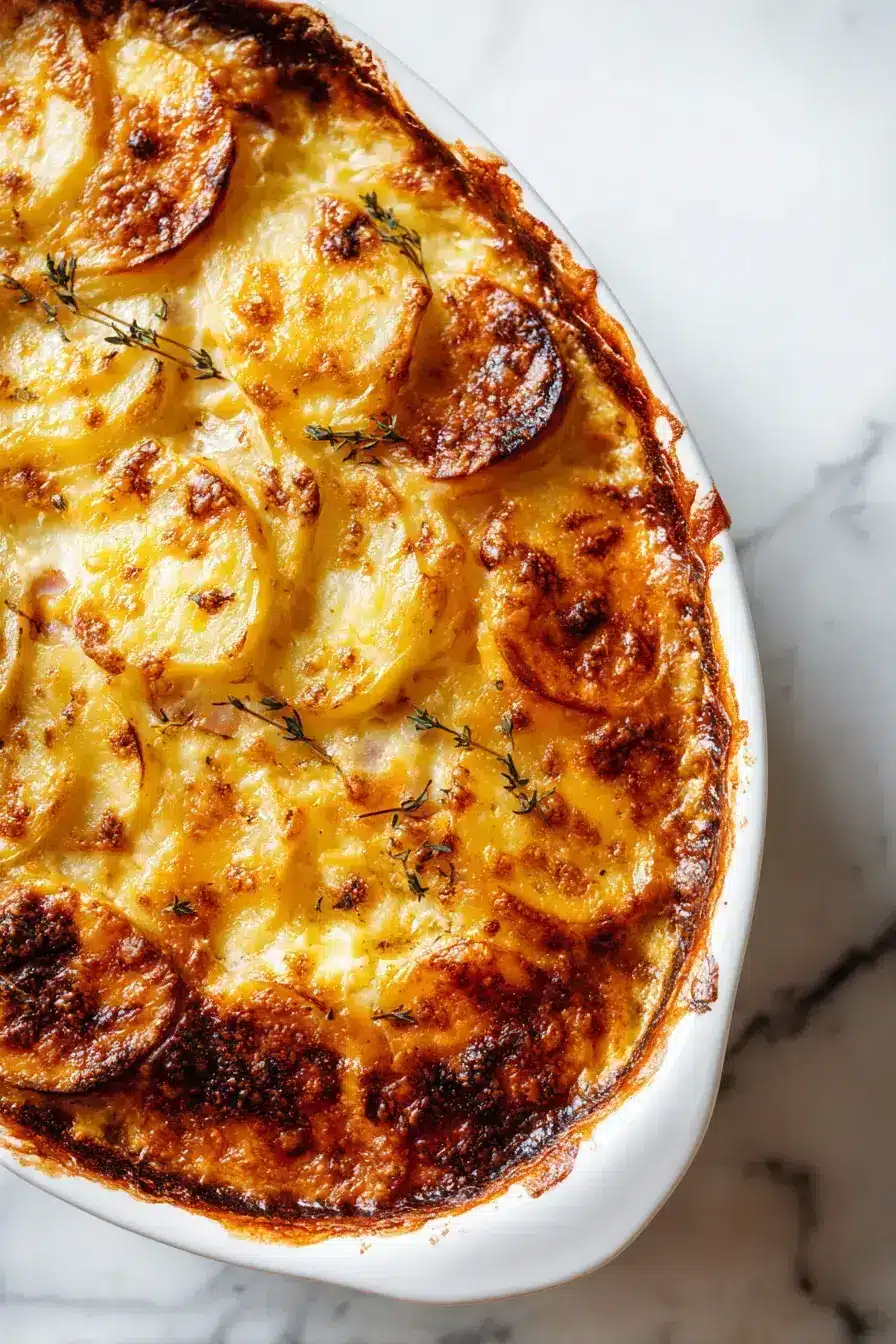 Ham and Potatoes Au Gratin